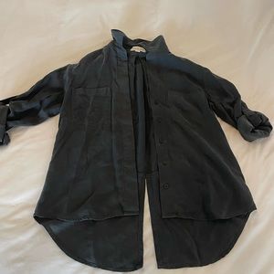 Charcoal button down